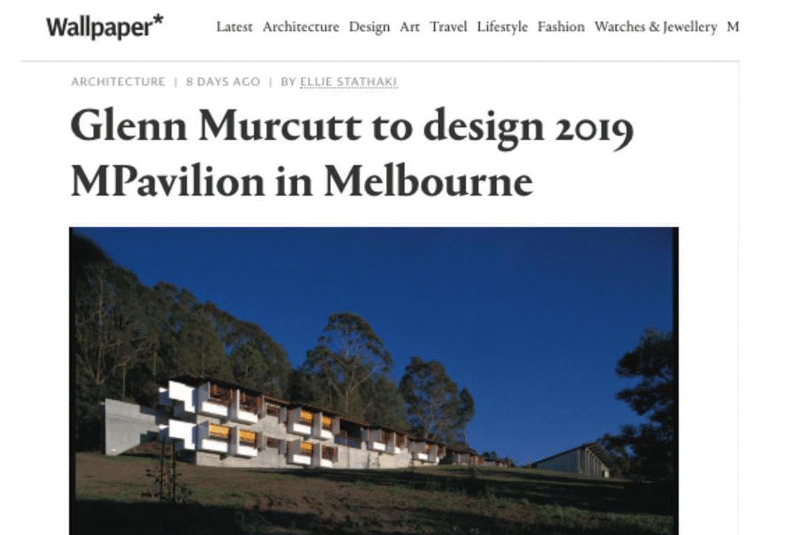 Media wrap: Global press for MPavilion 2019 architect Glenn Murcutt AO